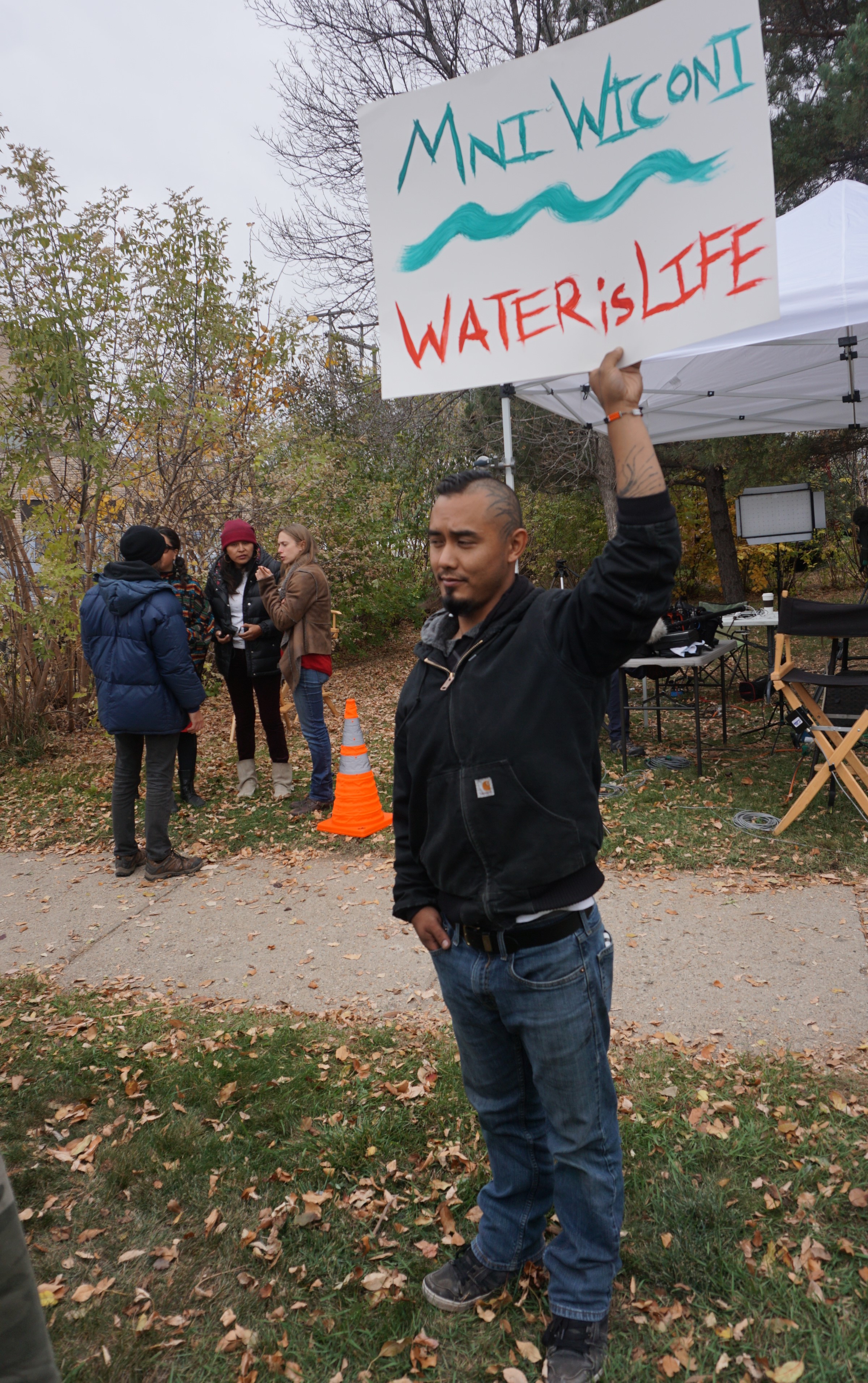 Nathan Piengkham in Standing Rock